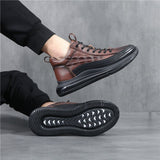 Chaussures à Air Cushion en Cuir Synthétique pour Hommes