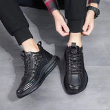 Chaussures à Air Cushion en Cuir Synthétique pour Hommes