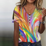 Blouse à Dégradé de Couleurs
