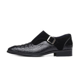 Chaussures de Costume Embossées Serpent