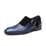 Chaussures de Ville Embossées Serpent